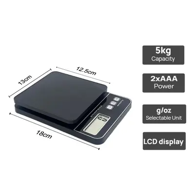 Cross-Border High-Precision Kitchen Electronic Scale Kitchen Gram Scale Food Weighing Baking Pet Food Stainless Steel Kitchen Scale