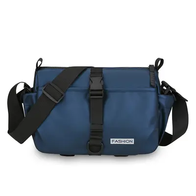 Men's Single Shoulder Bag, Large Capacity, PU Leather Look, Multi-Pocket