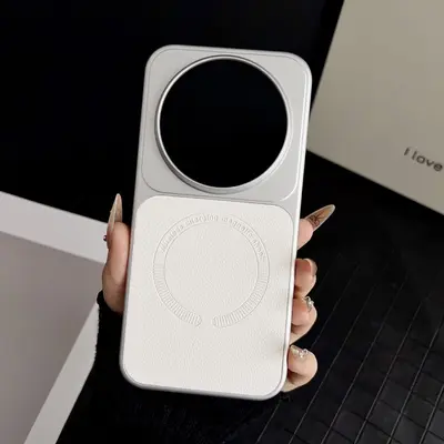 Xiaomi 17 Ultra lychee texture magnetic case, compatible with Redmi K100 Pro, hard PC cove - 9