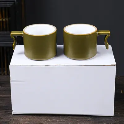 Ceramic Retro Coffee Cup Set, Japanese Style - 12