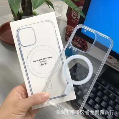iPhone 16 15 Pro Apple 18 14 Pro MAX transparente magnetische Handyhülle 17 Großhandel