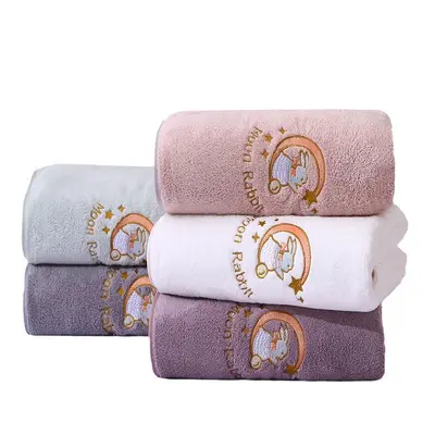 Mercan kadife hızlı kuruyan banyo havlısı - 6