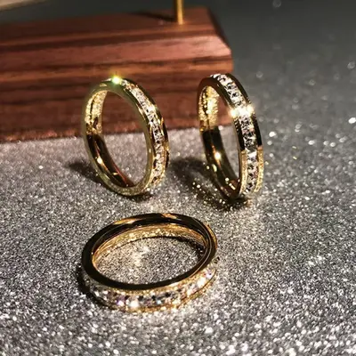 Minimalist titanium steel index finger ring for women