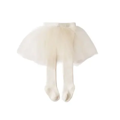 Girls' Cotton Tights Skirt Pants, Spring/Autumn, Ballet Style