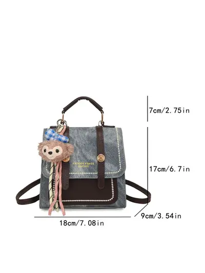 Color-Block Women's Backpack, 2026 Model, Multifunctional, Small Size - 6