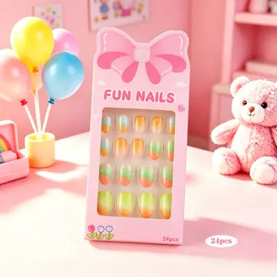 Kinder-Steckfingernägel, 24 Stück, Spielzeug-Nagelset - 12