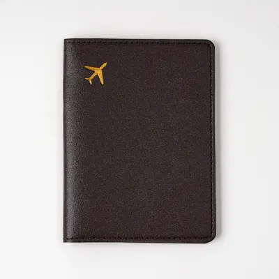 Passport holder, PVC leather, airplane design, multicolor - 2