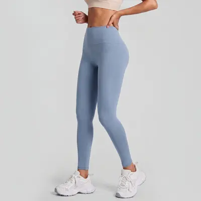 Juyitang No T-Line Peach High Waist Hip Lifting Stretch Naked Feeling Open Women Running Sports Tight Yoga Pants - 8