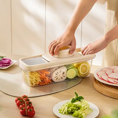 Household Vegetable Slicer Kitchen Multifunctional Vegetable Potato Shredder with Non-Slip Handle and Hand Guard Grater