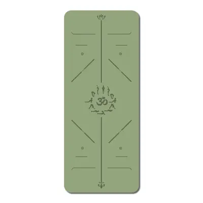 İşlenmiş ve özelleştirilmiş PU kauçuk yoga matı logosu ter emici kaymaz pozisyon çizgili yogamat spor fitness matı - 9
