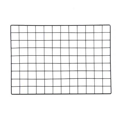 Metal Mesh Display Rack, Square White Iron Mesh Hanging Rack - 6