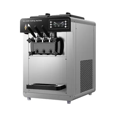 12-Liter-Eismaschine mit drei Köpfen, gewerblich