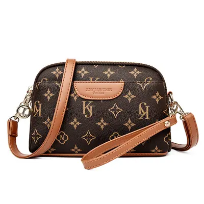 Women's Printed Small Square Shoulder Bag, Single Strap - 6