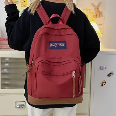 New style backpack, new casual style for men and women, travel computer bag for middle school students, stylish student school bag, fashionable. - 4