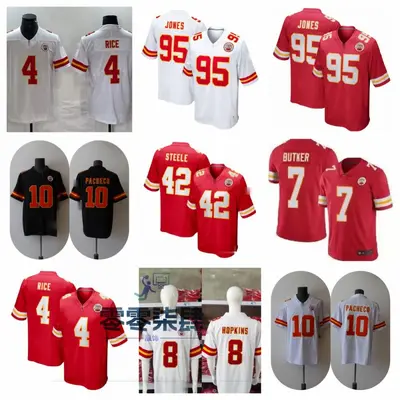 Футболка для американского футбола Kansas City Chiefs Foreign Trade Wholesale Chiefs, номера 9#, 15#, 10#, 87#, джерси второго поколения Legend