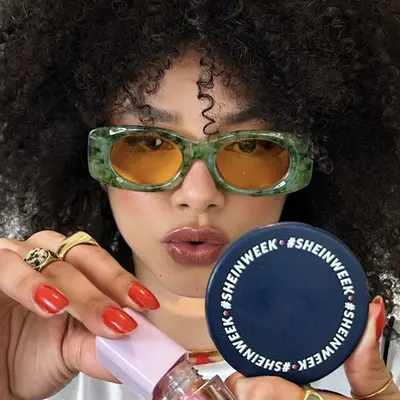 Square Concave Design Sunglasses, Street Style Fashion - 3