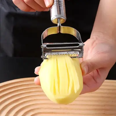 Stainless steel multifunctional vegetable peeler shredder tool