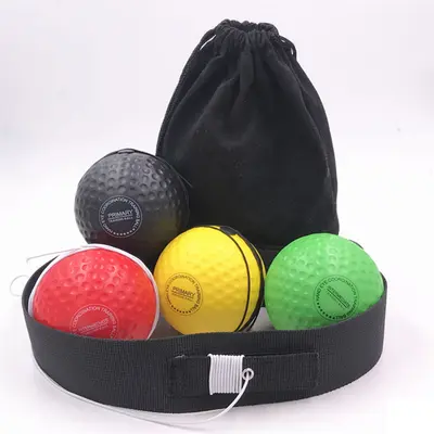 New nylon belt boxing reaction ball head mounted Sanda fight training equipment head mounted boxing speed ball - 10