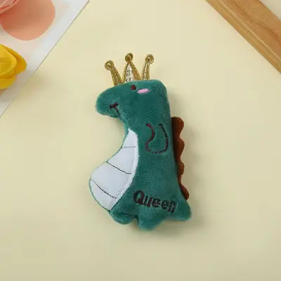 Bite-Resistant Plush Cat Toy with Cartoon Design and Catnip - 8