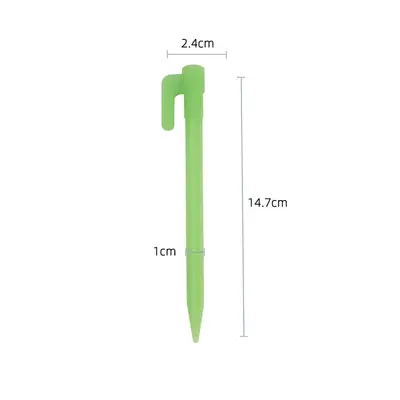Plastic Camping Tent Peg, Serrated Threaded Ground Stake