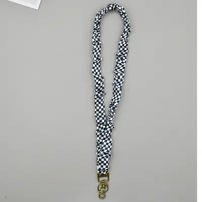 Amazon Stretchable Elastic Large Hair Tie Ruched Lanyard Long Strap ID Badge Work Lanyard Keychain - 3