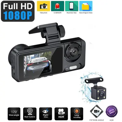 5-Camera Car DVR with WiFi, Night Vision, Wide-Angle