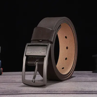 New Leather Belt Men's Belt Genuine Cowhide Belt Comfortable Versatile Men's Pin Buckle Belt Manufacturer Wholesale - 11