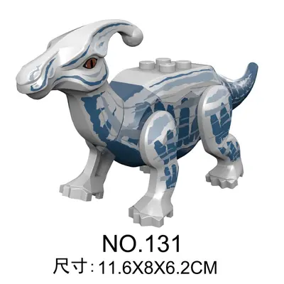 Jurassic Dinosaur Building Block Set, Small Particle Educational Toy with Ankylosaurus - 5