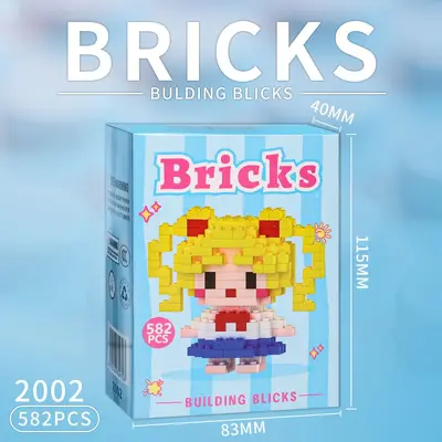 Micro Diamond Building Block Compatible Cartoon Figure Matching Toy for Children - 9