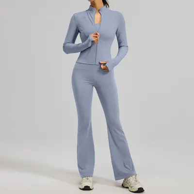 Women's Yoga Set, Nude-Feel and Slimming Fit - 8