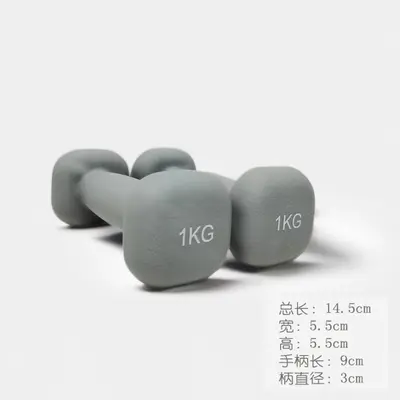 Kadınlar için evde kullanım 2 kg çift erkek kare başlı dökme demir genç ve çocuk saf demir set - 12