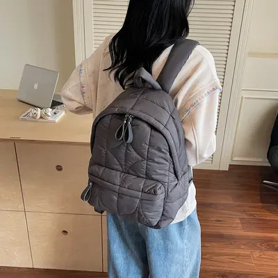 Fluffy Cloud Women's Backpack, Large Capacity Schoolbag - 4