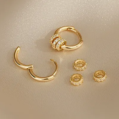 925 silver hoop earrings, elegant and sophisticated design