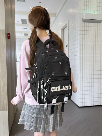Large-Capacity Multi-Layer School Backpack, Lightweight with Laptop Compartment - 5