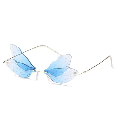Dragonfly Frameless Gradient Women's Sunglasses - 5