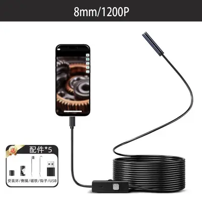 Su geçirmez telefon endoskop, HD, oto karbon ve AC borularına - 9