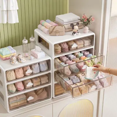 Baby-Kleiderschrank-Organizer, Schublade, Kleidungs- und Zubehörspeicher