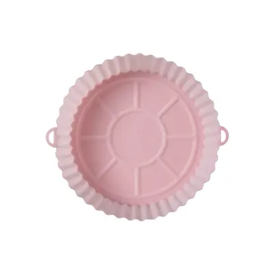 Sınır ötesi hava fritözü pişirme tepsisi Airfryersiliconepo hava fritözü silikon tepsisi silikon fritöz altlığı - 12
