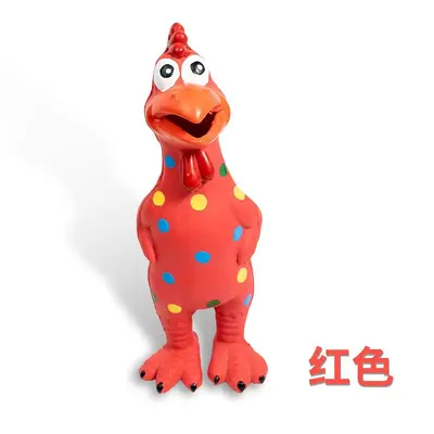 Naturlatex-Hundespielzeug, Quietschendes Huhn - 8