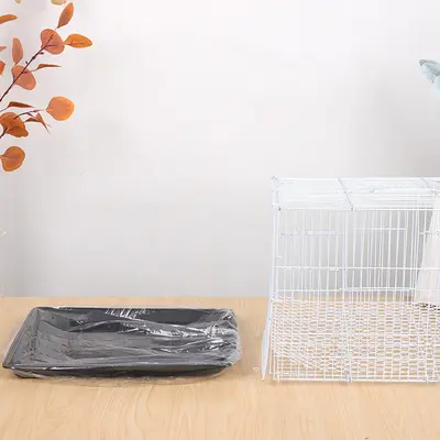 Disposable Thick Cage Tray Liners with Elastic, for Rabbit and Bird Cages