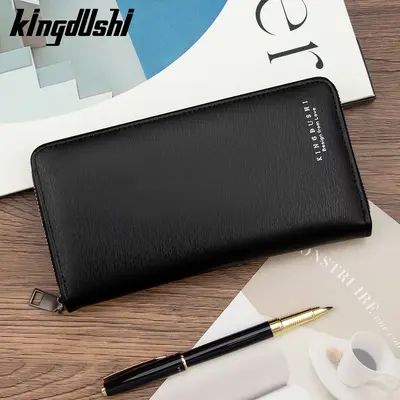 Korean Style Men's Medium Wallet, Large Capacity with Coin Pocket - 1