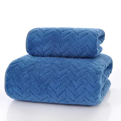 Grenzenüberschreitendes Temu Weizenähren Handtuch Korallenfleece Badetuch saugfähig nicht haarend großes Badetuch Set mit Einfassung Handtuch-Set Großhandel - 12
