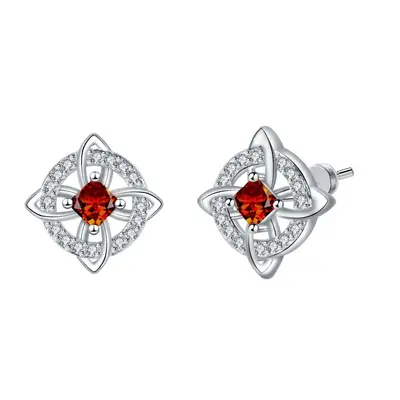 Grenzüberschreitende S925-Sterlingsilber-Keltische Knoten-Ohrstecker für Frauen, modische hochwertige Ohrringe mit Zirkonia, einzigartige persönliche Ohrringkollektion - 7