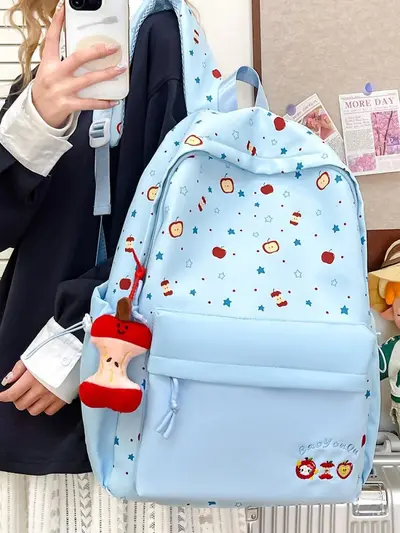 Large-Capacity Printed School Backpack for Primary and Middle School Students, Wear-Resist - 5
