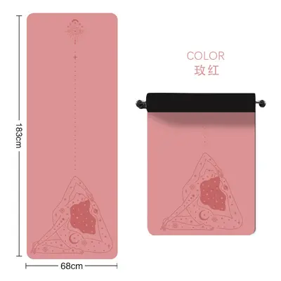 Karensi PU Natural Rubber Yoga Mat, Non-Slip, Extended and Thickened - 9
