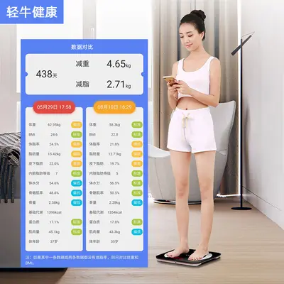 Smart body fat scale rechargeable digital scale professional weighing small accurate and durable human body weight scale home fat measurement - 4