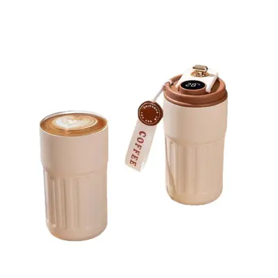 Smart Temperature Display Stainless Steel Insulated Coffee Mug, Portable - 5