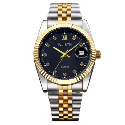Couple watches, waterproof quartz, steel bracelet - 11