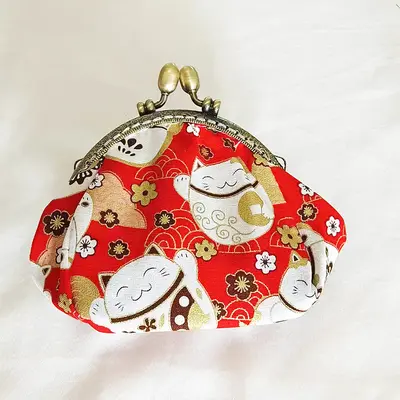 Handmade Canvas Coin Purse, Small Key and Card Wallet - 7