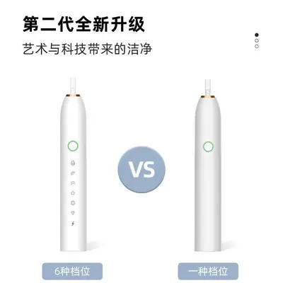 跨境爆款电动牙刷成人亮白全自动充电防水声波软毛刷家庭套装批发